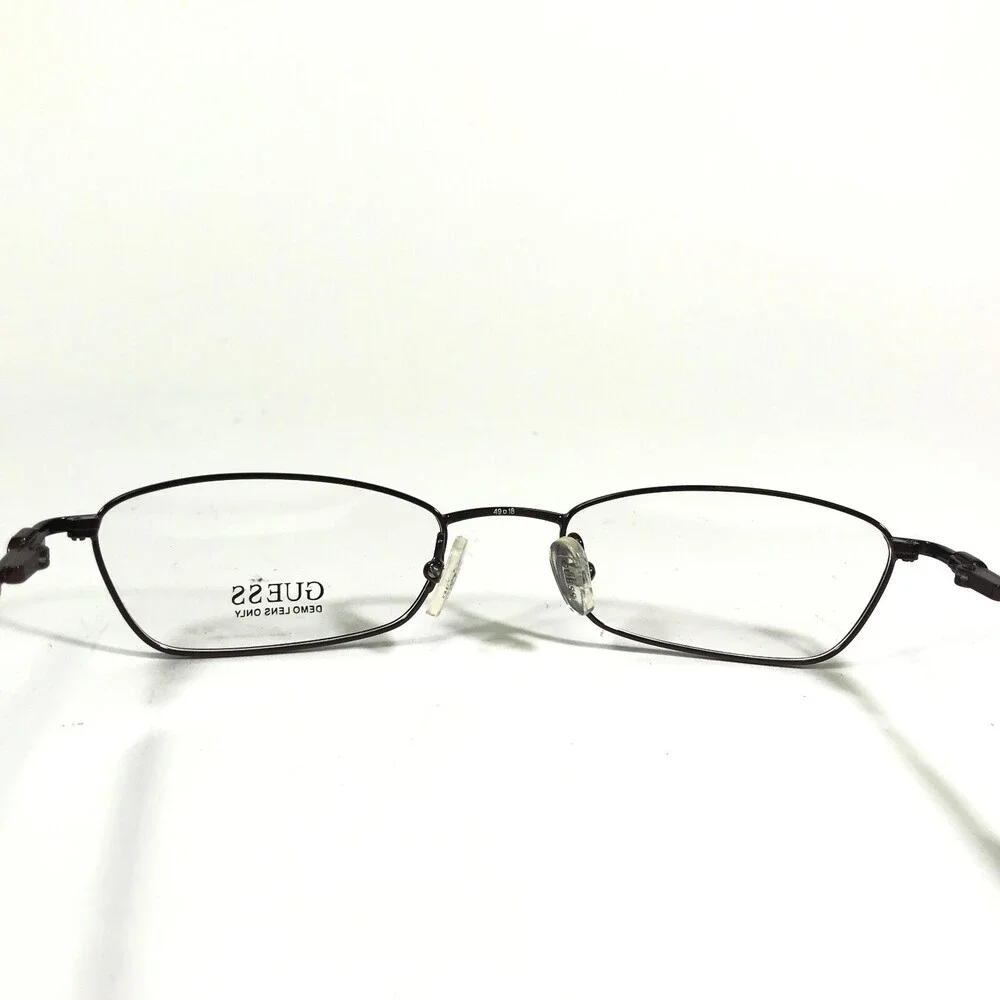 Guess Eyeglasses Frames GU1115 BU Red Burgundy Rectangular Full Rim 49-18-138